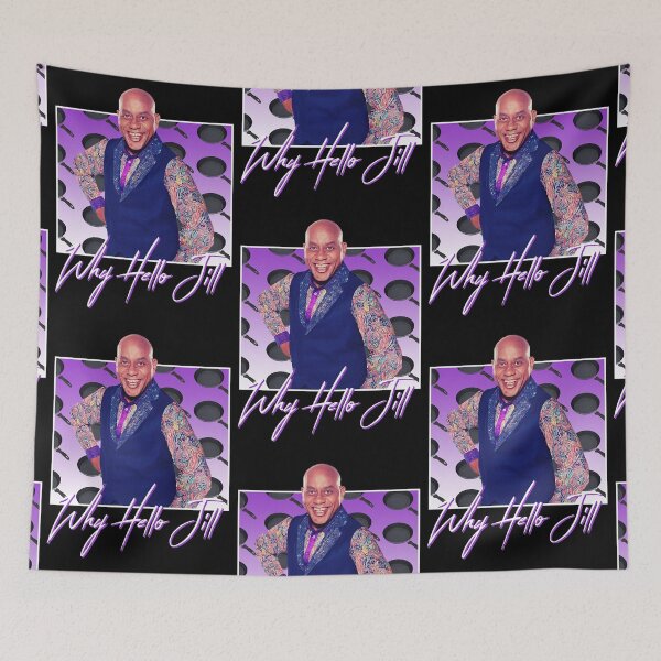 Item preview, Why Hello Jill Ainsley Harriott print - 80s Style Nostalgic Print designed and sold by Lauriane Berge.