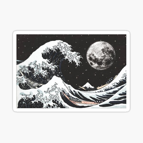 Stickers Muraux En Vinyle Japonais Autocollant Katsushika Hokusai Grande  Vague Kanagawa Vues Sur Le Mont Fuji Autocollants D'Art Grande Taille 58 *  92 Cm : : Cuisine et Maison