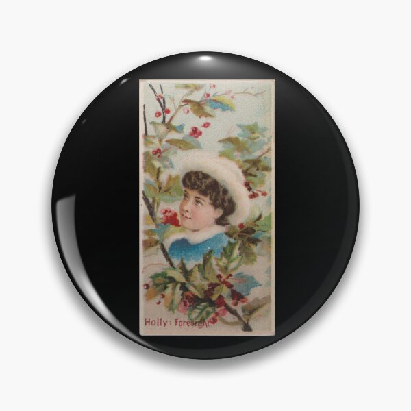 Item preview, Holly: Foresight, 1892 | Language of Flowers Trading Card N75 designed and sold by CurrantJam.