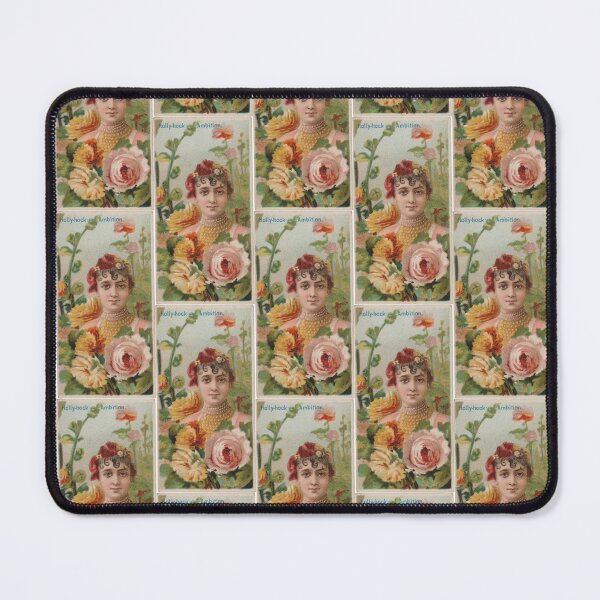 Item preview, Holly-Hock: Ambition, 1892 | Language of Flowers Trading Card N75 designed and sold by CurrantJam.