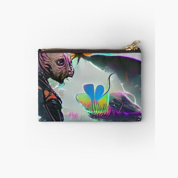 Item preview, Alien with flowers psychedelic colors designed and sold by Zevy-Darling.