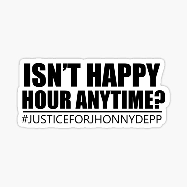 Johnny depp trial - we stand with you johnny depp Sticker Sticker