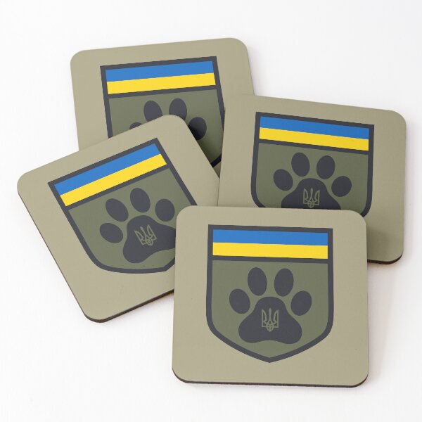 Item preview, Ukraine Feline Defense Force Shield designed and sold by FelineDefenseUA.