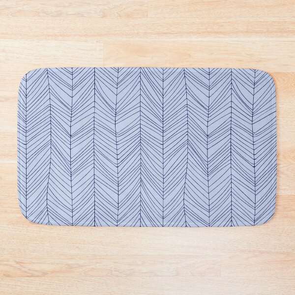 Item preview, Elegant baby blue and navy lined pattern designed and sold by Thegentleshop.
