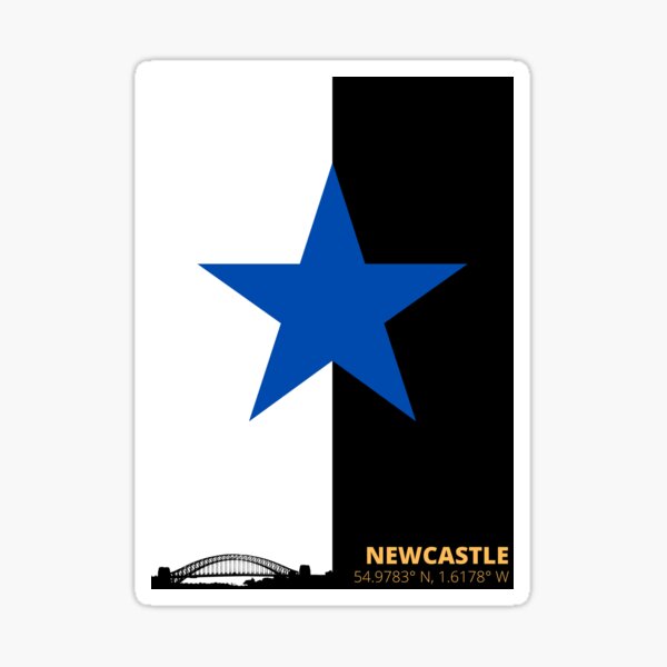 Newcastle Bucket Hat Blue Star Brown Ale Black & White -   Israel