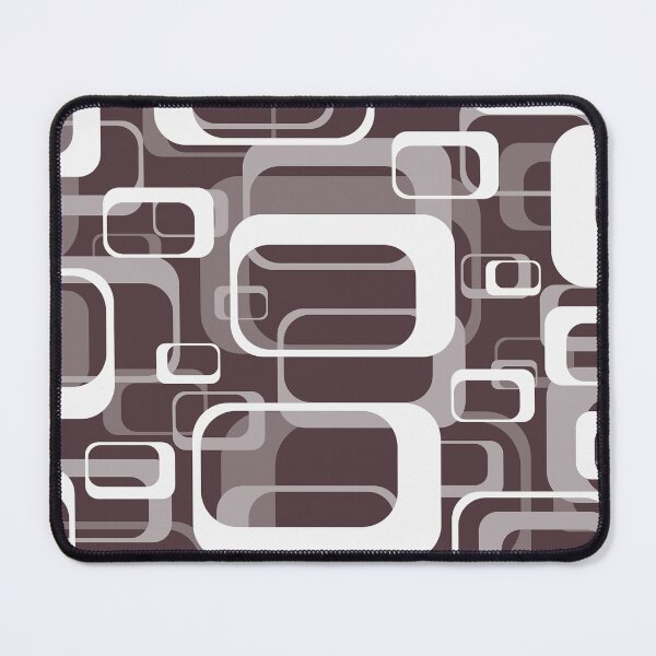 Item preview, Monochrome Brown 60s Inspired Retro Shapes designed and sold by TotallyRetroArt.