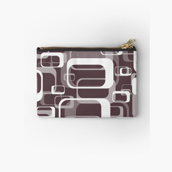 Item preview, Monochrome Brown 60s Inspired Retro Shapes designed and sold by TotallyRetroArt.