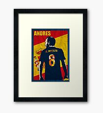 Iniesta Framed Print