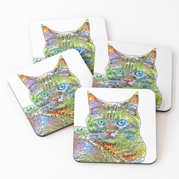 Item preview, Flower Cat 1 designed and sold by Reclining Buddha Cat.