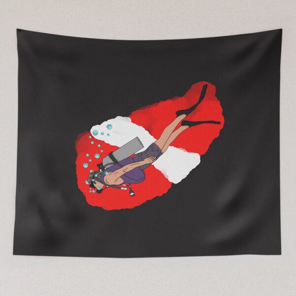 Item preview, Diver Down - Scuba Diver designed and sold by BubbleDesigns4U.