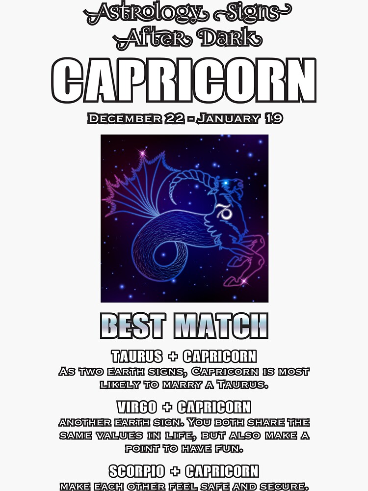 Capricorn Astrology Match