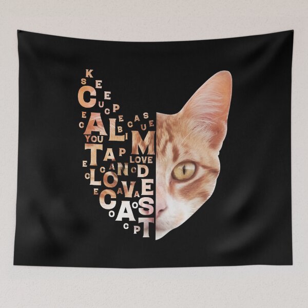 Item preview, keep calm and love cats text and picture designed and sold by Tshirtk.