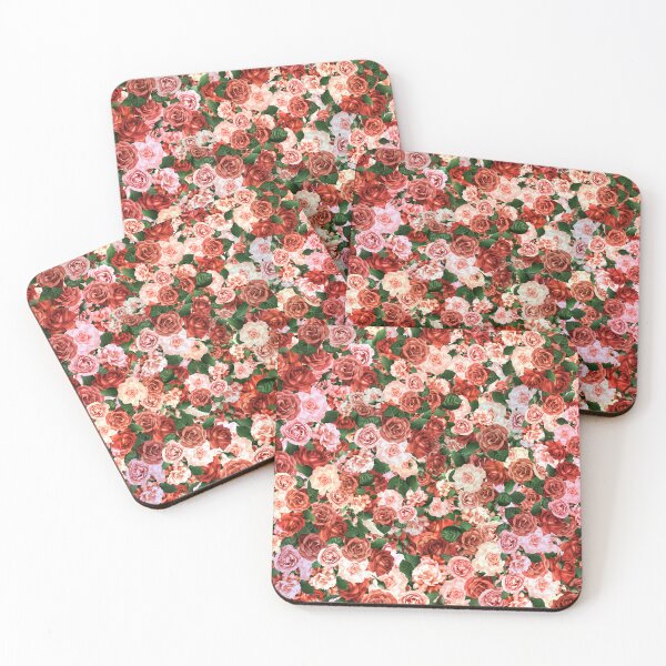 Item preview, Red And Pink Roses Clipart Pattern Design. Floral Design, Rose lover designed and sold by DesignHouse07.