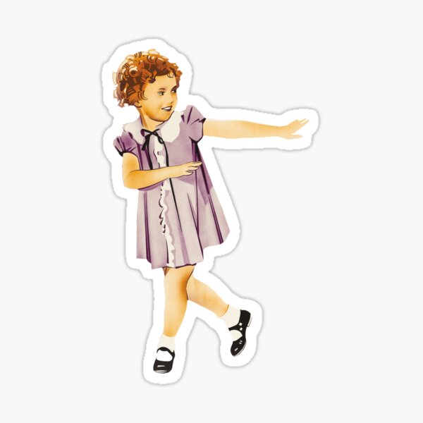 Shirley Temple Sticker For Sale By Holidays4you Redbubble