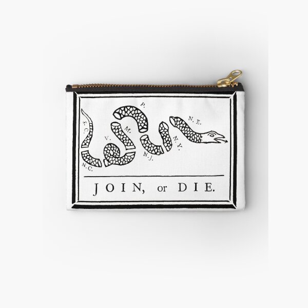 Item preview, Join, or Die • Benjamin Franklin designed and sold by amuseXpress.