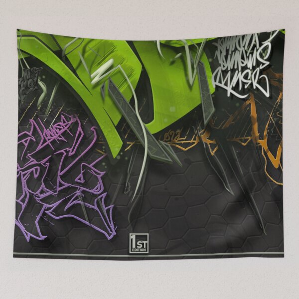 Item preview, Top notch, handmade, high quality, unique, modern graffiti design by Dino designed and sold by Rhinosaurarts.