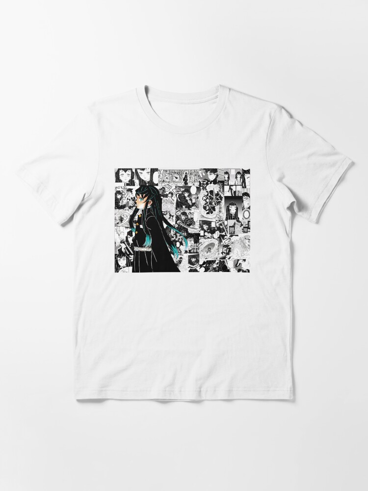 Demon Slayer: Kimetsu no Yaiba Bottle T-Shirt L Pattern Muichiro