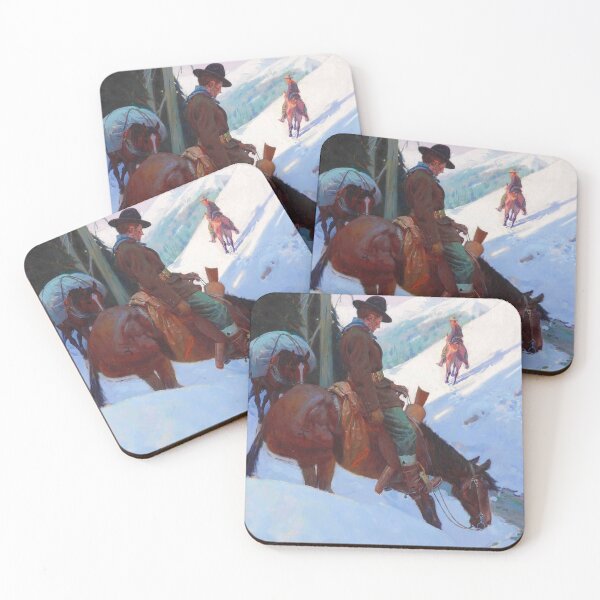 Item preview, The Bear Hunters | William Herbert Dunton | 1909 Wild West Art  designed and sold by CJET.