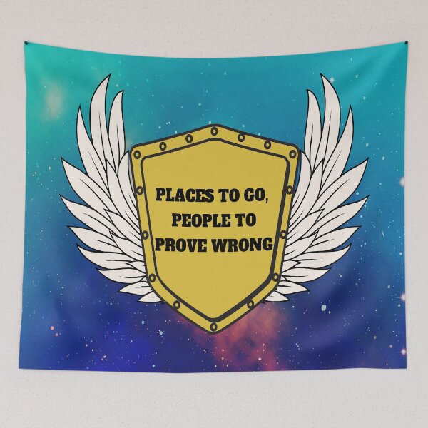 Item preview, Inspirational "People to prove wrong" Bronze Warrior Shield designed and sold by Write-to-Rebel.