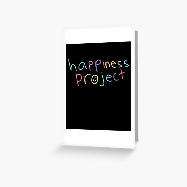 "Happiness Project Merch Happiness Project Logo" Greeting Card by
