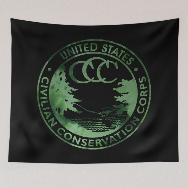 Item preview, Civilian Conservation Corps Watercolor designed and sold by Lil-Bit-Batty.