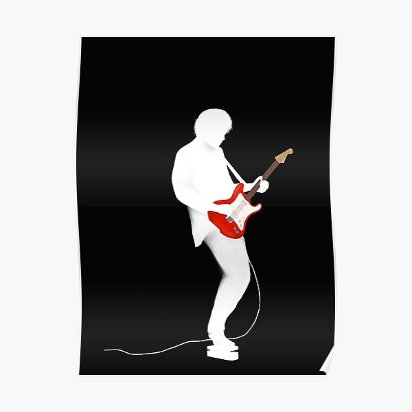 Red guitar  Poster