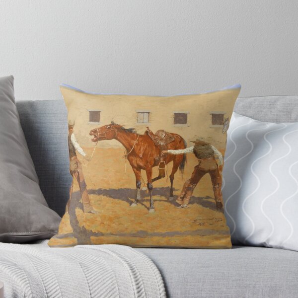 Item preview, His First Lesson | Frederic Remington | 1903 Wild West Art designed and sold by CJET.