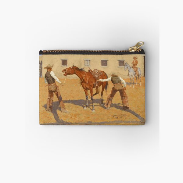 Item preview, His First Lesson | Frederic Remington | 1903 Wild West Art designed and sold by CJET.