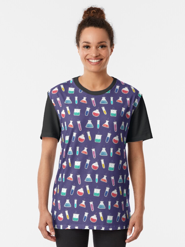 Alternate view of Good Chemistry - Dark Background Graphic T-Shirt
