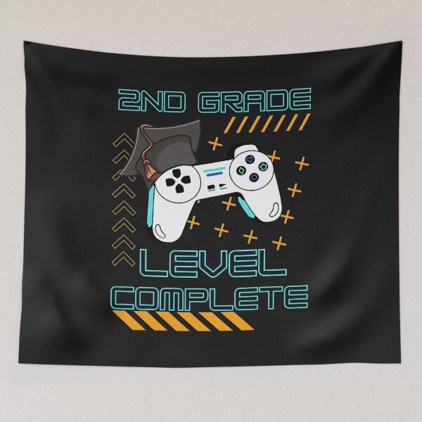 Item preview, Funny Gaming Level Completed 2nd Grade Graduate Student  designed and sold by zorinaabzs143.