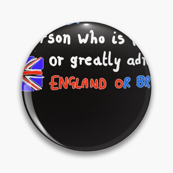 Item preview, Anglophile Dictionary definition, British flag the Union jack, A person who is fond of The flag and  designed and sold by ALISONMONT.