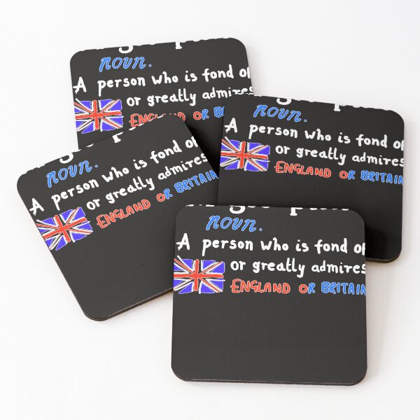 Item preview, Anglophile Dictionary definition, British flag the Union jack, A person who is fond of The flag and  designed and sold by ALISONMONT.