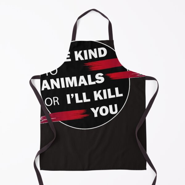 Item preview, BE KIND TO ANIMALS OR I&x27;LL KILL YOU animals protector Classic T-Shirt designed and sold by ALISONMONT.