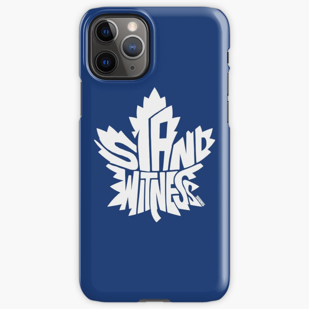 "Toronto Maple Leafs Stand Witness White" iPhone Case & Cover by