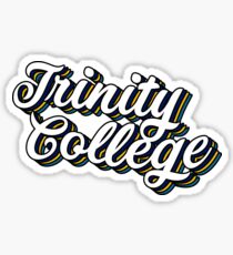 Trinity Retro Script Sticker