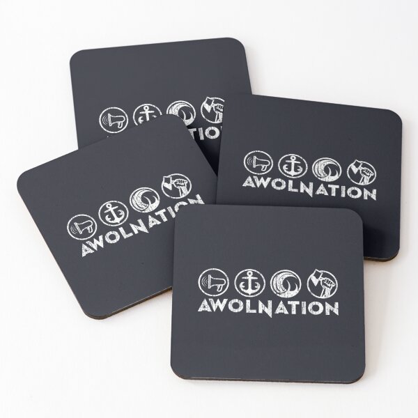 Item preview, awolnation logo tour 2020 black mendagri designed and sold by DamTinhSAZ.