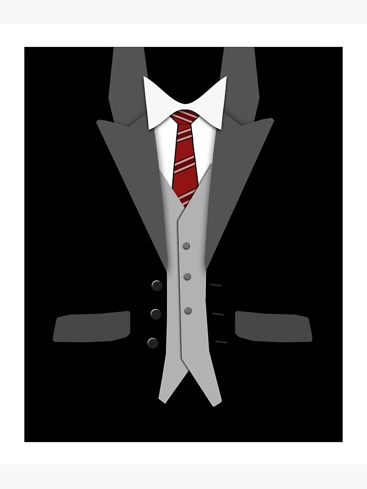 Grey Suit w/ Black Vest [+] - Roblox