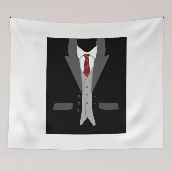 Item preview, Black Suit Red Tie and Vest designed and sold by DamTinhSAZ.