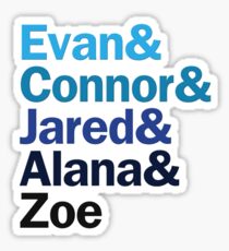 Dear Evan Hansen Characters | Blues Sticker