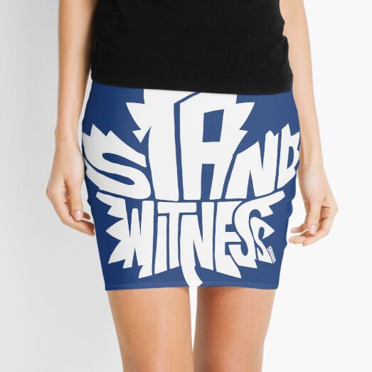 Toronto Maple Leafs Stand Witness White Mini Skirt