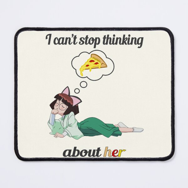 Item preview, I can't stop thinking about her - i can't stop thinking about pizza designed and sold by Meta-Prints.