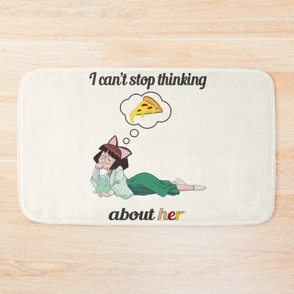 Item preview, I can't stop thinking about her - i can't stop thinking about pizza designed and sold by Meta-Prints.
