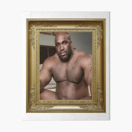 "wardy joubert barry wood gold frame meme" Art Board Print by