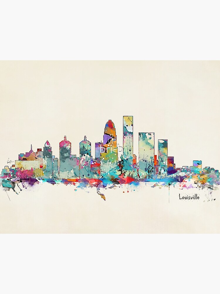 Louisville Kentucky skyline Art Print for Sale by bri-b