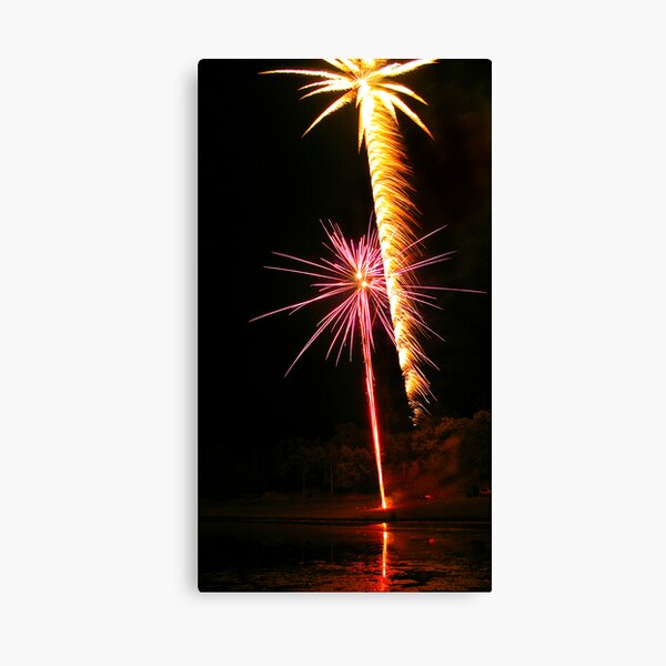 Carol's Fireworks @ Mount Barker 3 Canvas Print