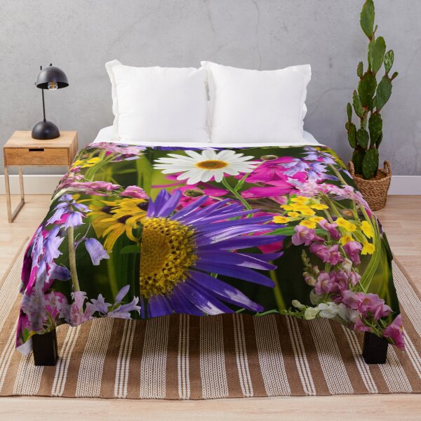 Item preview, Lush Wildflowers Colorful Blossoms Garden Design designed and sold by EarthArtDesigns.