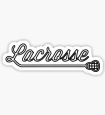 THICC Lacrosse Stick Font Sticker