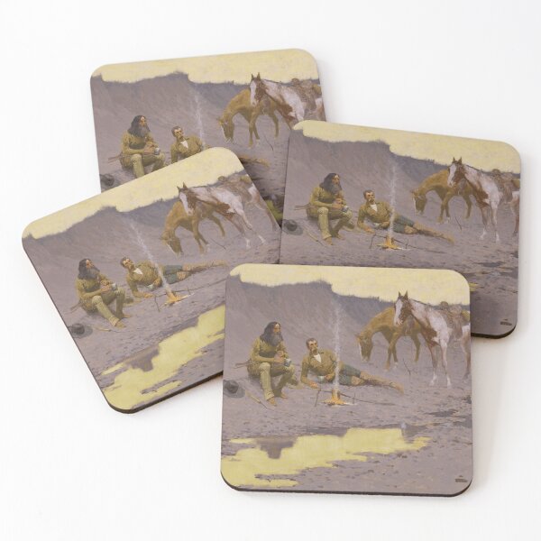 Item preview, A New Year on the Cimarron | Frederic Remington | 1903 Wild West Art designed and sold by CJET.