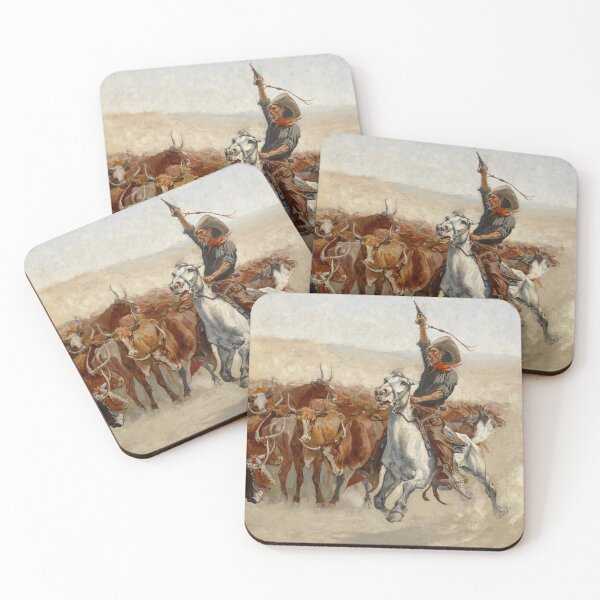 Item preview, The Round Up | Frederic Remington | Wild West Art designed and sold by CJET.