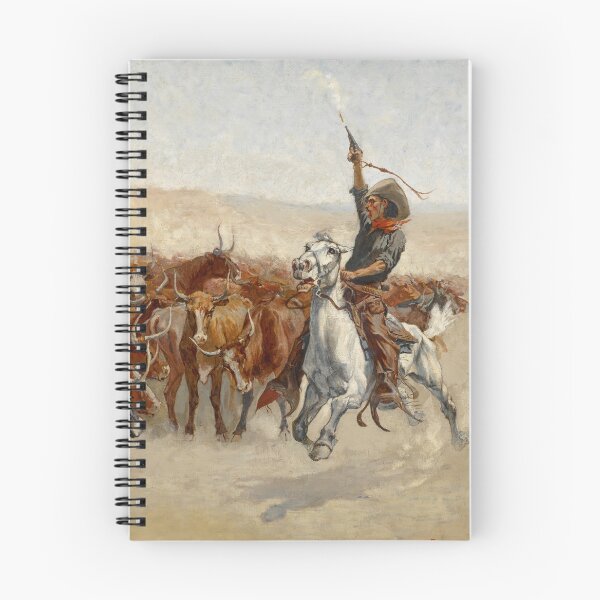 Item preview, The Round Up | Frederic Remington | Wild West Art designed and sold by CJET.